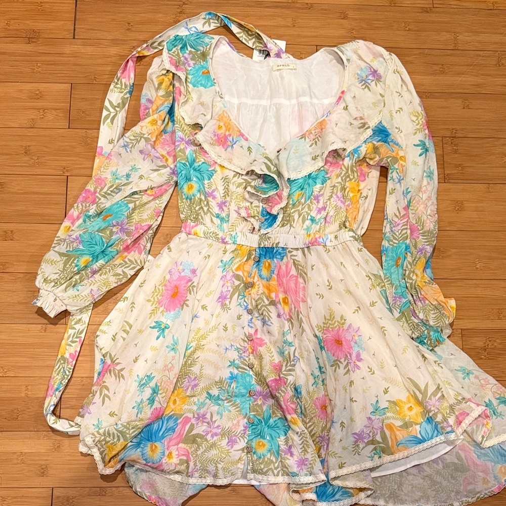 Spell Pastel Floral Mini Dress